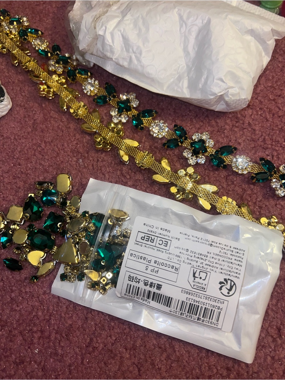 Green embellishments